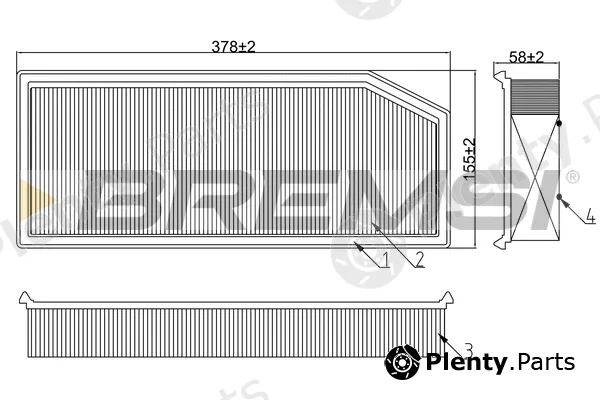 Bremsi FA0649 — Air Filter