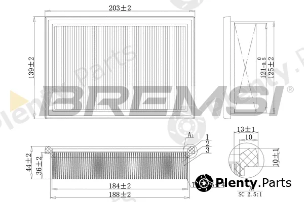 Bremsi FA2104 — Air Filter