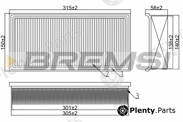 Bremsi FA1375 — Air Filter