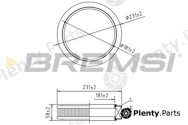 Bremsi FA1059 — Air Filter