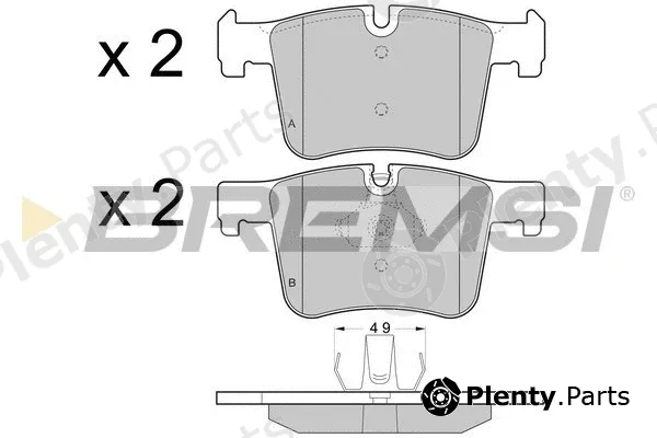 Bremsi BP3453 — Brake Pad Set, disc brake