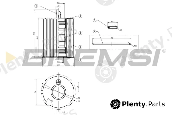 Bremsi FL0022 — Oil Filter