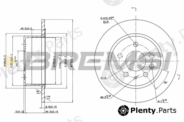 Bremsi CD6003S — Brake Disc