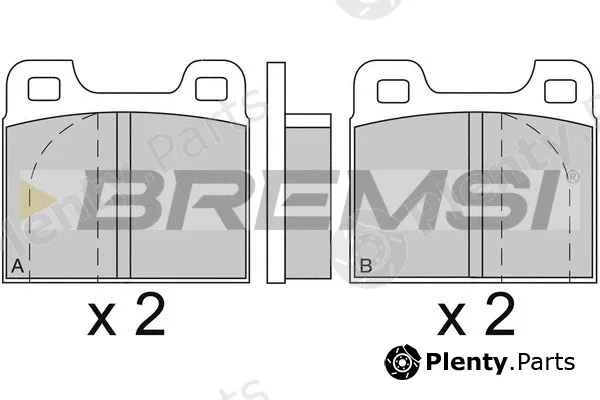 Bremsi BP2088 — Brake Pad Set, disc brake