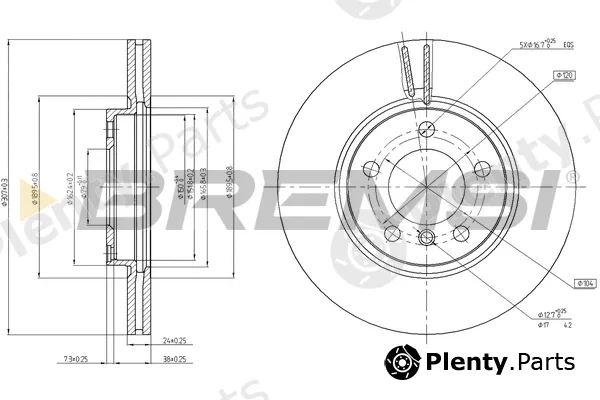 Bremsi CD8125V — Brake Disc