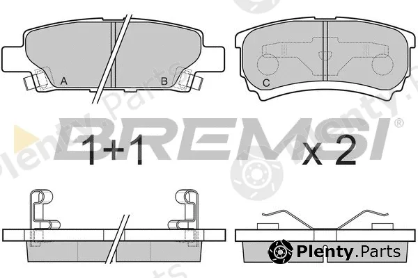 Bremsi BP3106 — Brake Pad Set, disc brake