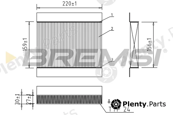 Bremsi FC0197A — Filter, cabin air