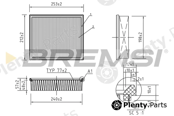 Bremsi FA1373 — Air Filter