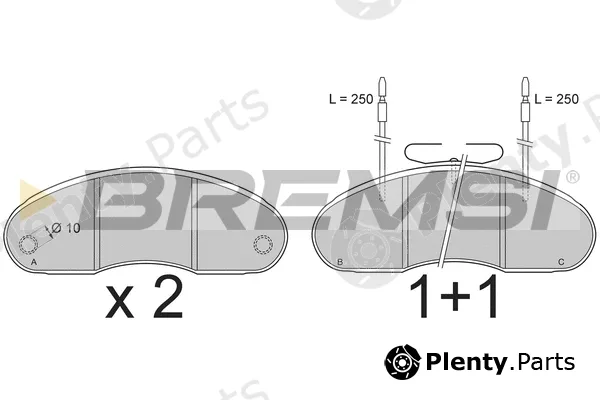 Bremsi BP7243 — Brake Pad Set, disc brake
