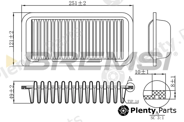 Bremsi FA1147 — Air Filter