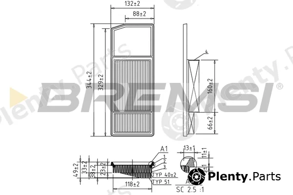 Bremsi FA0207 — Air Filter