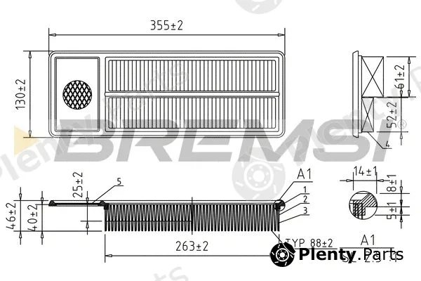 Bremsi FA2409 — Air Filter