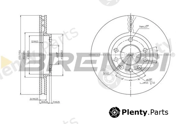 Bremsi CD7191V — Brake Disc