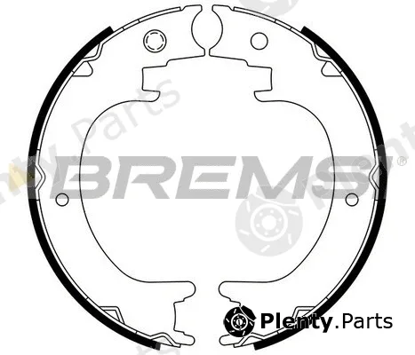 Bremsi GF0894 — Brake Shoe Set, parking brake