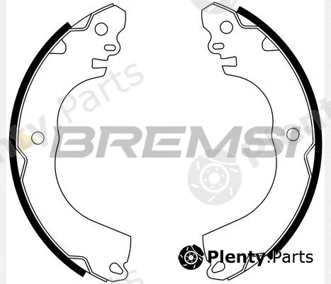 Bremsi GF0844 — Brake Shoe Set