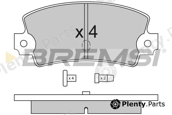 Bremsi BP2114 — Brake Pad Set, disc brake