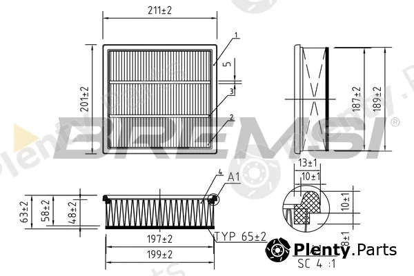 Bremsi FA0563 — Air Filter