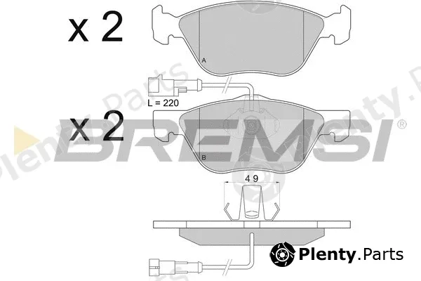 Bremsi BP2673 — Brake Pad Set, disc brake
