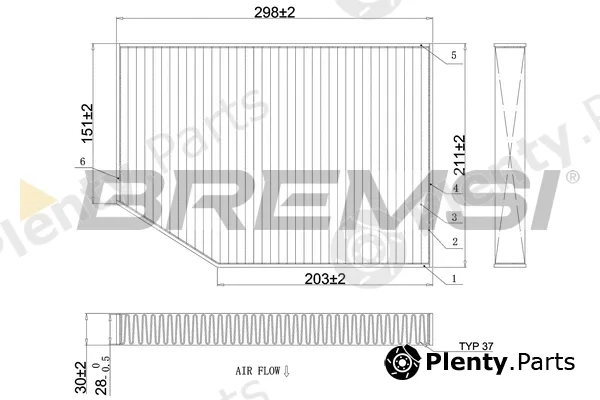 Bremsi FC0421C — Filter, cabin air