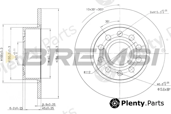 Bremsi CD7224S — Brake Disc