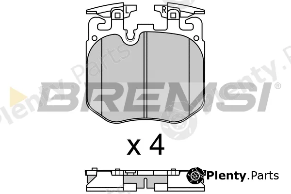 Bremsi BP3692 — Brake Pad Set, disc brake