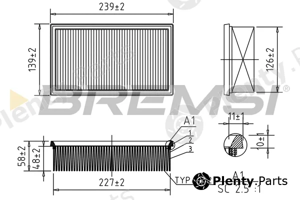 Bremsi FA0528 — Air Filter