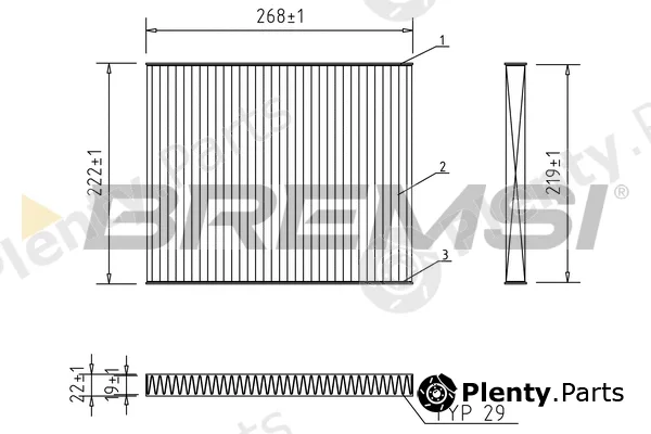 Bremsi FC0174A — Filter, cabin air