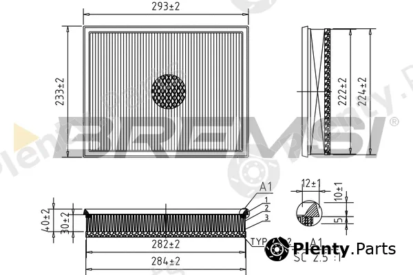 Bremsi FA0617 — Air Filter