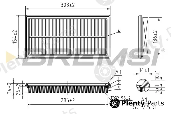 Bremsi FA2398 — Air Filter