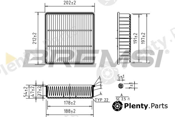 Bremsi FA2291 — Air Filter