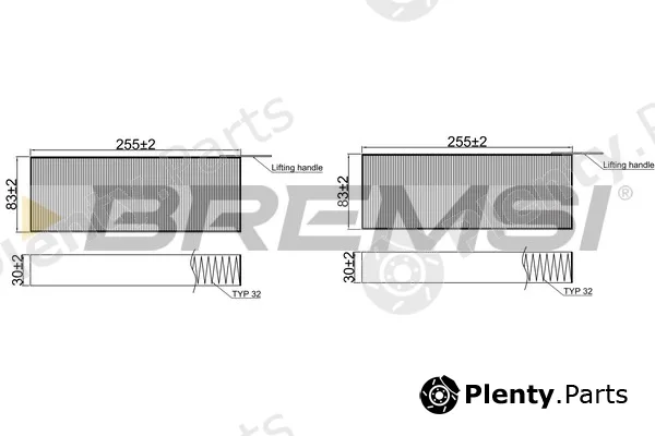 Bremsi FC2481A — Filter, cabin air