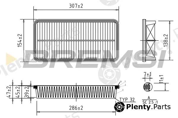 Bremsi FA1601 — Air Filter