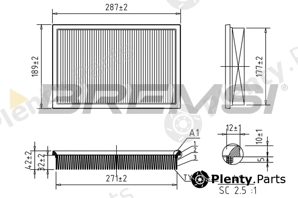 Bremsi FA0573 — Air Filter