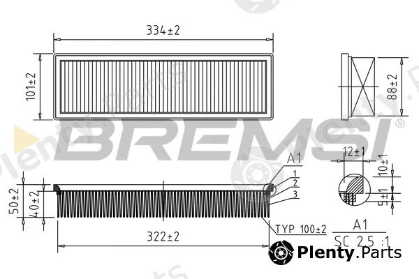 Bremsi FA1159 — Air Filter