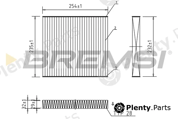 Bremsi FC0102A — Filter, cabin air