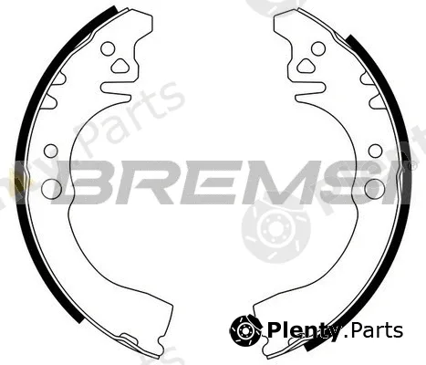 Bremsi GF0661 — Brake Shoe Set