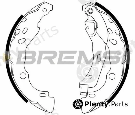 Bremsi GF0409 — Brake Shoe Set