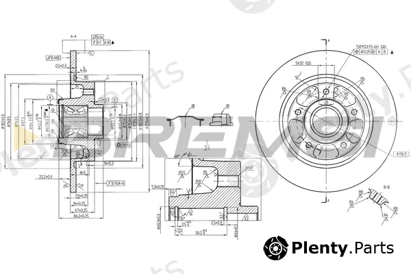 Bremsi CD7731S — Brake Disc
