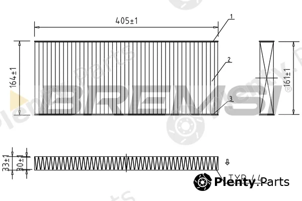 Bremsi FC0984C — Filter, cabin air