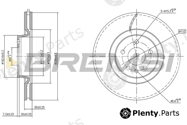 Bremsi CD8597V — Brake Disc