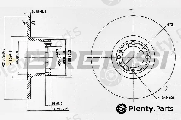 Bremsi CD6286S — Brake Disc