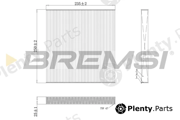 Bremsi FC0082 — Filter, cabin air