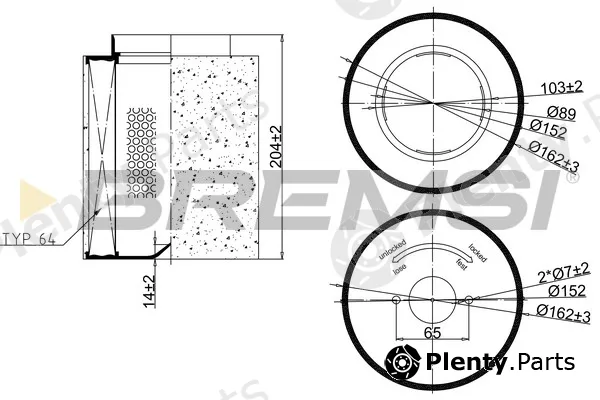 Bremsi FA2405 — Air Filter