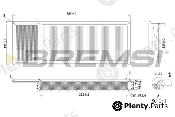 Bremsi FA0202 — Air Filter
