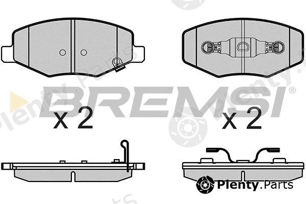 Bremsi BP3658 — Brake Pad Set, disc brake