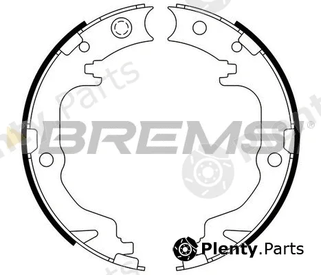 Bremsi GF4886 — Brake Shoe Set, parking brake