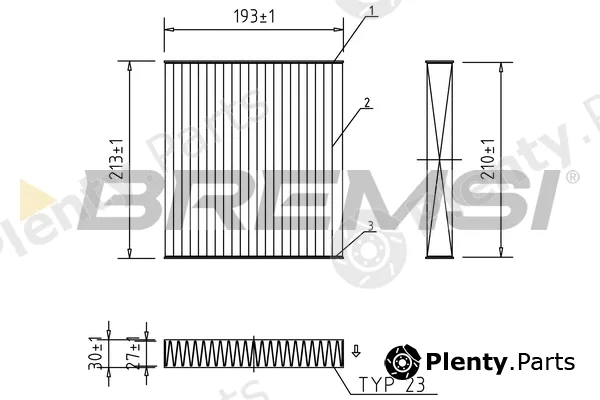 Bremsi FC0099A — Filter, cabin air