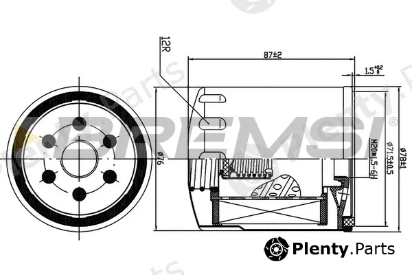 Bremsi FL1302 — Oil Filter
