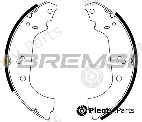 Bremsi GF0177 — Brake Shoe Set