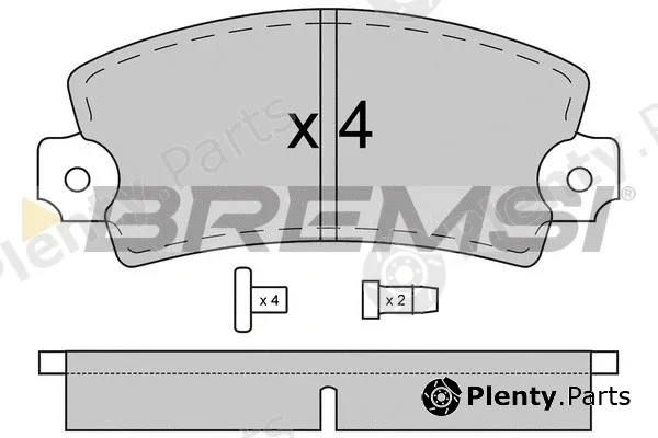 Bremsi BP2018 — Brake Pad Set, disc brake